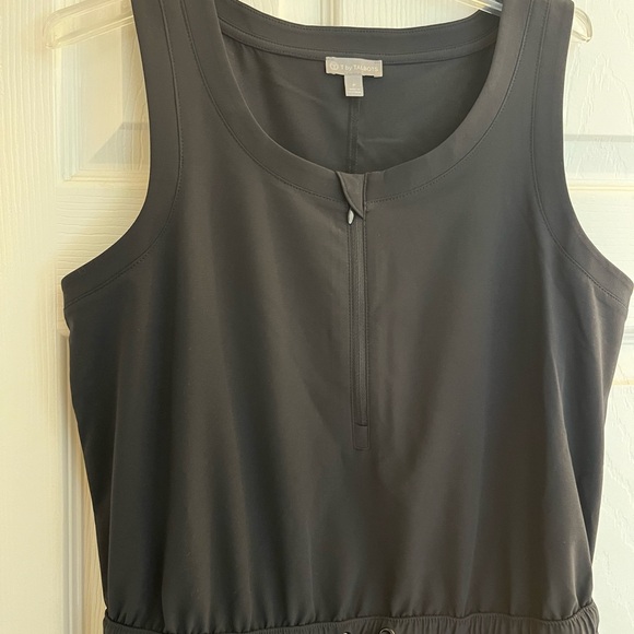 Talbots black Petite active wear dress with drawstring waist - Picture 5 of 5